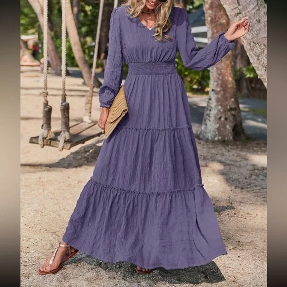 Purple fall dress deals